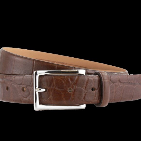 BRITISH BELT Genuine Leather Brown Belt Made in Great Britain Size 36 inch - Picture 1 of 6